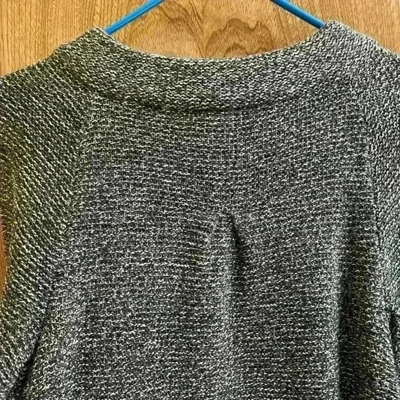 Women AB Studio 3/4 Wide Sleeves Gray Casual  Work Cardigan Button Sweater Sz S - Picture 9 of 11